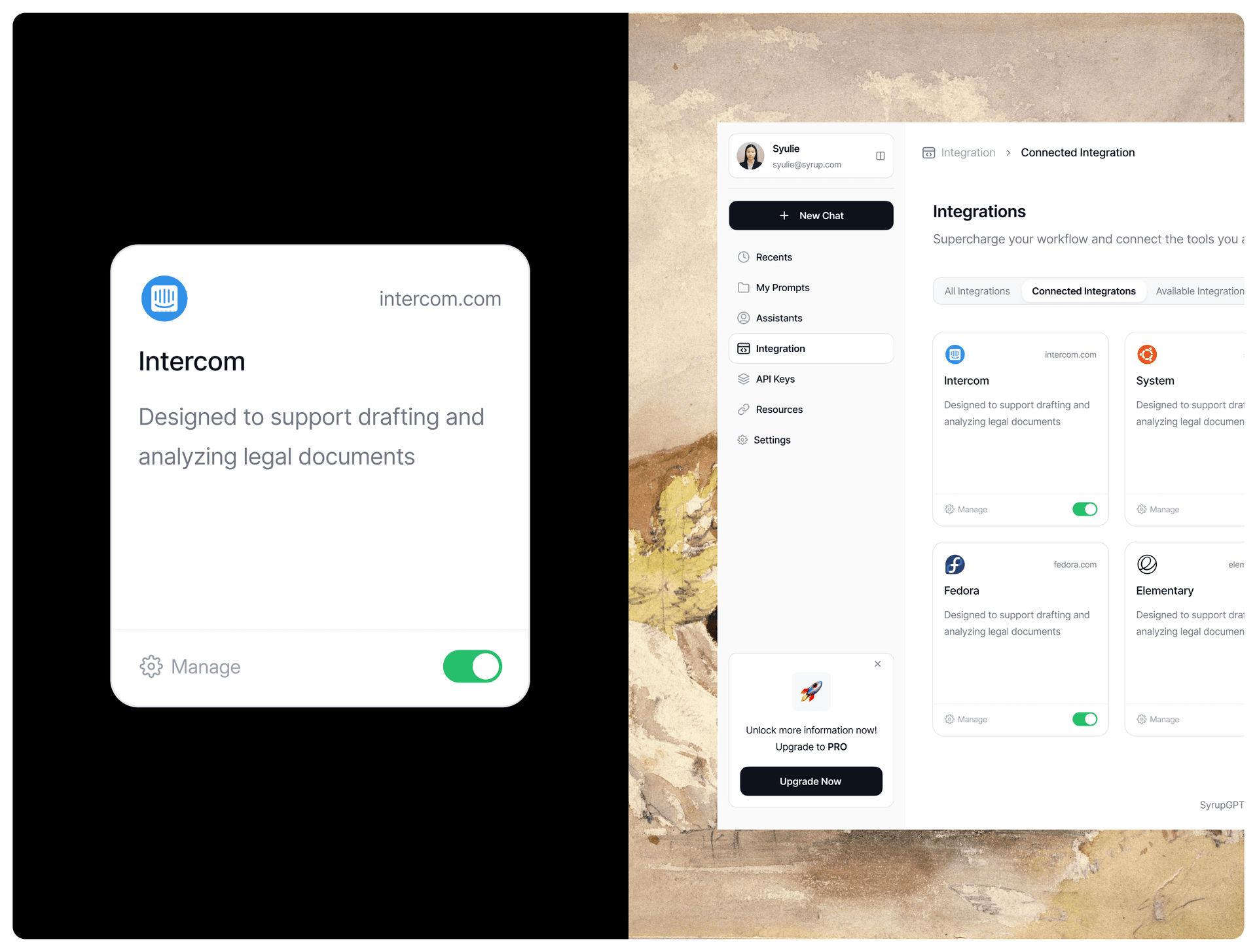Syrup GPT task mode selection