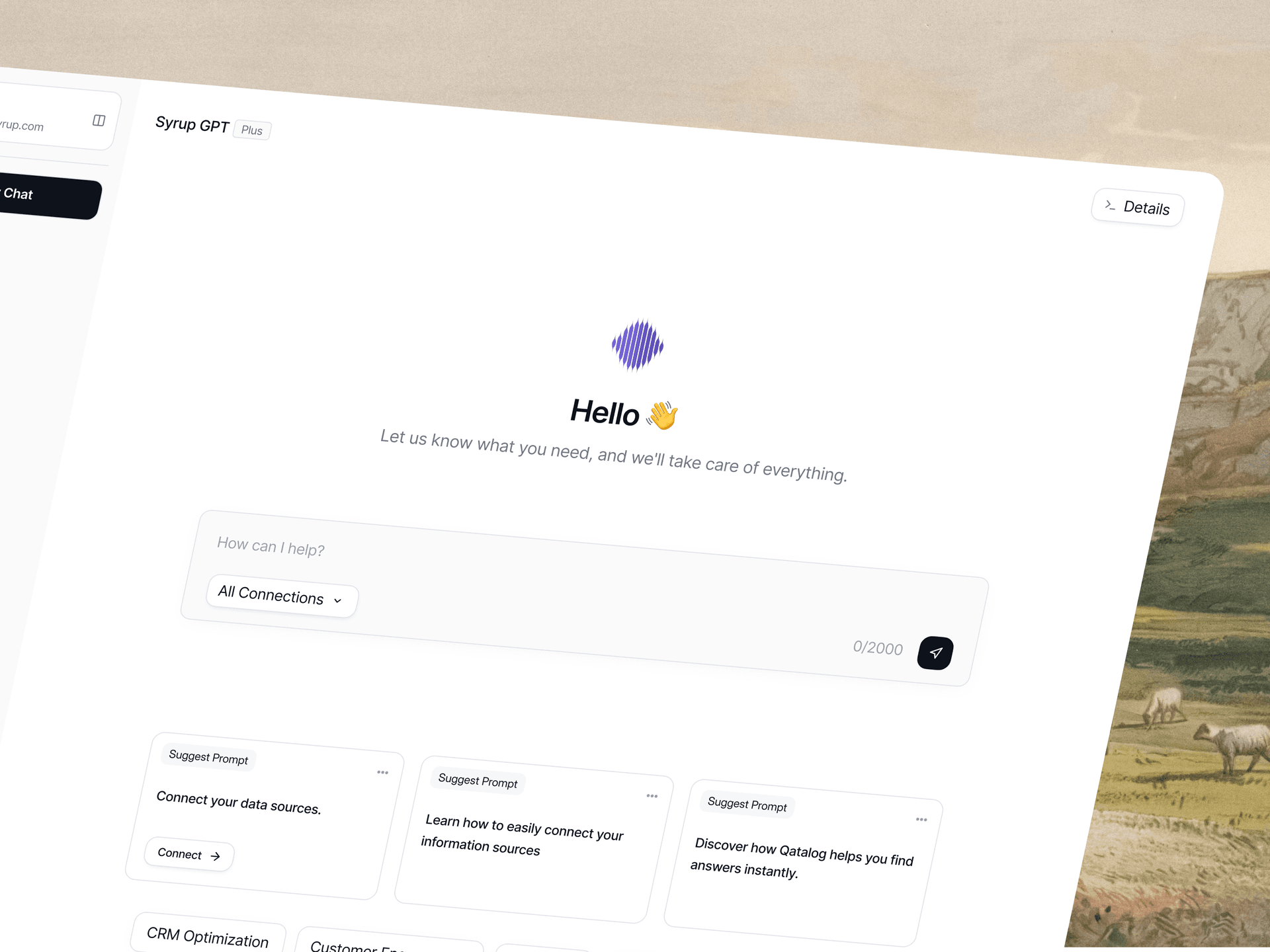Syrup GPT output generation view